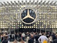 Les constructeurs allemands mettent le paquet pour leur stand au salon IAA de Munich // Source : Robin San Vicente pour Numerama