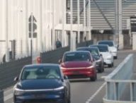 Le Tesla Model Y roule en totale autonomie avec le FSD à la Gigafactory de Berlin // Source : Tesla AI