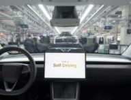 Le Tesla Model Y roule en totale autonomie avec le FSD à la Gigafactory de Berlin // Source : Tesla AI