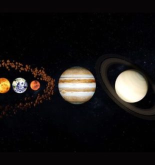Le système solaire et la ceinture d'astéroïde // Source : Pixabay-Blender TImer 