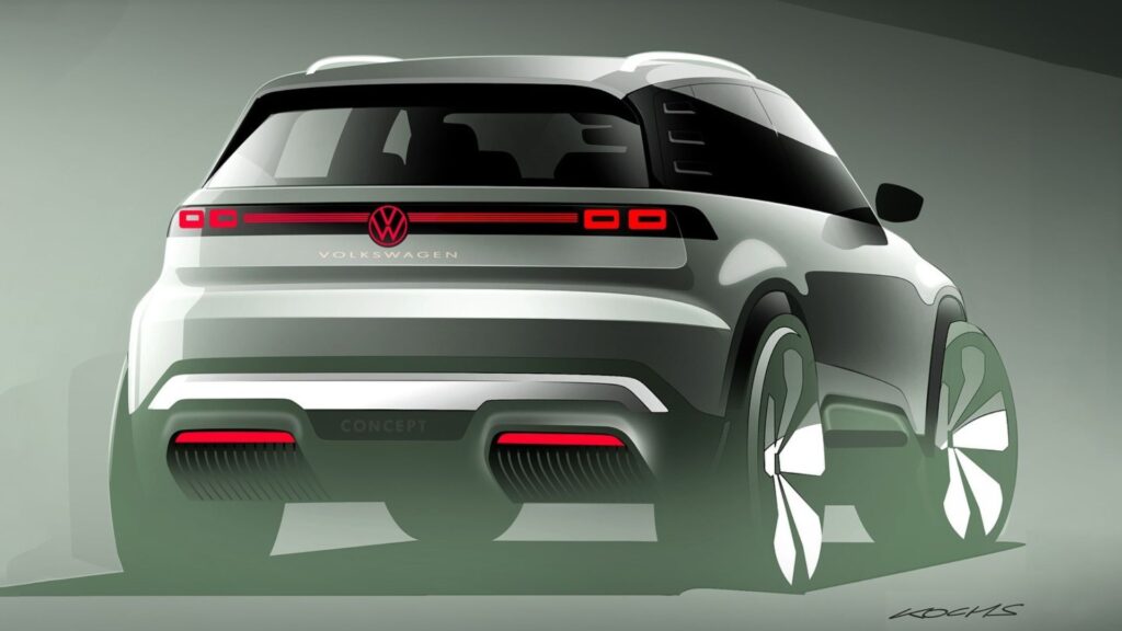 Le futur SUV Volkswagen ID.2 X // Source : Volkswagen via Instagram Le futur SUV Volkswagen ID.2 X // Source : Volkswagen via Instagram