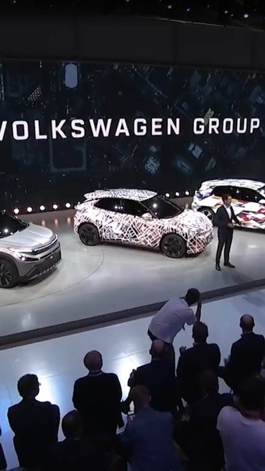 Gamme électrique 2026 au salon de Munich  // Source : Capture vidéo VW group