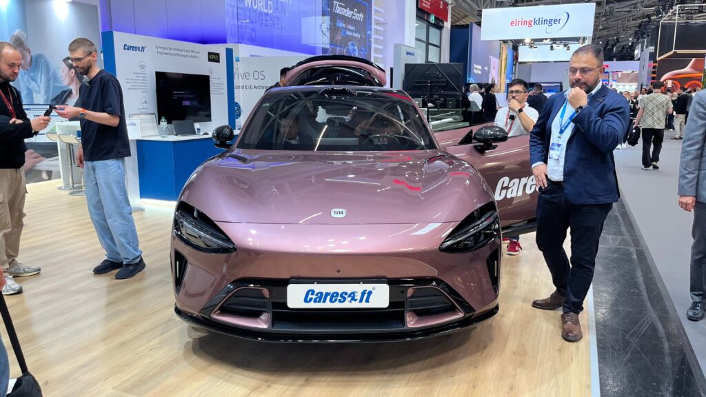 Un Xiaomi YU7 a été importé au salon IAA de Munich // Source : Robin San Vicente pour Numerama Un Xiaomi YU7 a été importé au salon IAA de Munich // Source : Robin San Vicente pour Numerama