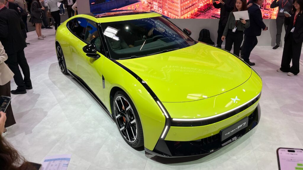 La Xpeng P7 au salon de Munich // Source : Robin San Vicente pour Numerama