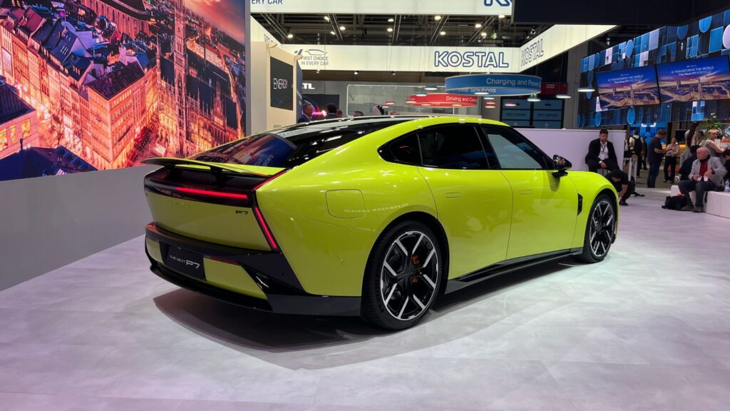 La Xpeng P7 au salon de Munich // Source : Robin San Vicente pour Numerama