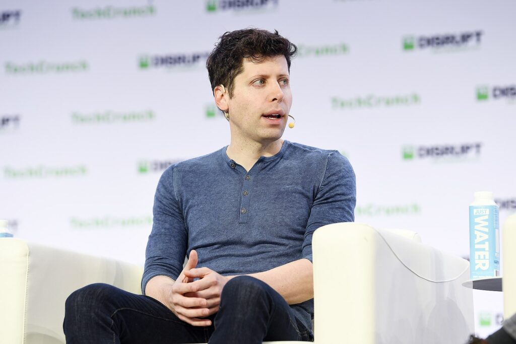 Sam Altman, cofondateur et PDG d'OpenAI. // Source : TechCrunch Sam Altman, cofondateur et PDG d'OpenAI. // Source : TechCrunch