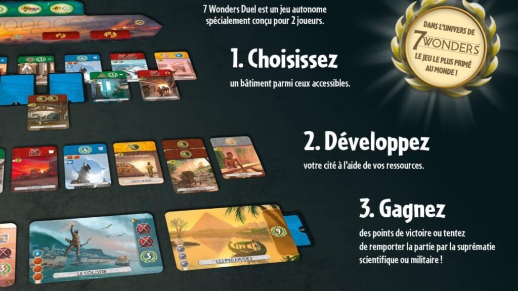 7 wonders duel // Source : Asmodée 7 wonders duel // Source : Asmodée