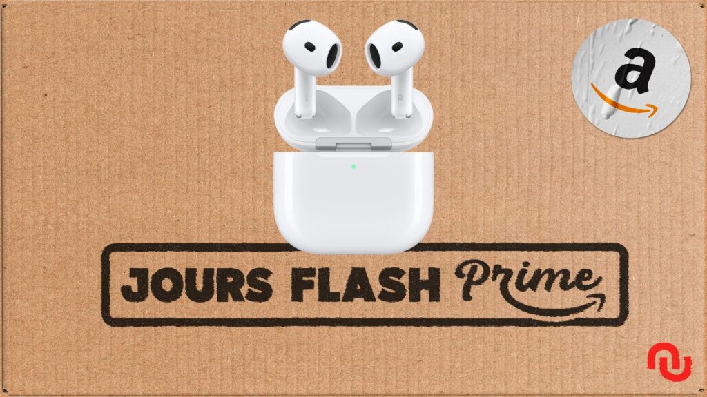 Apple AirPods 4 avec ANC // Source : Montage Numerama