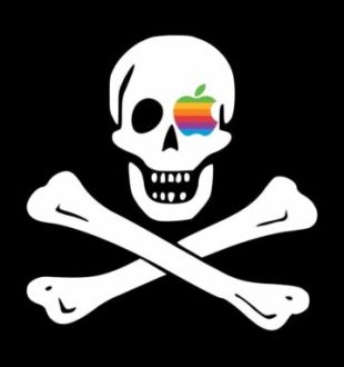 Le drapeau pirate d'Apple. // Source : Apple Le drapeau pirate d'Apple. // Source : Apple