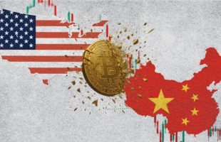 Bitcoin Chine / États-Unis // Source : Montage Numerama