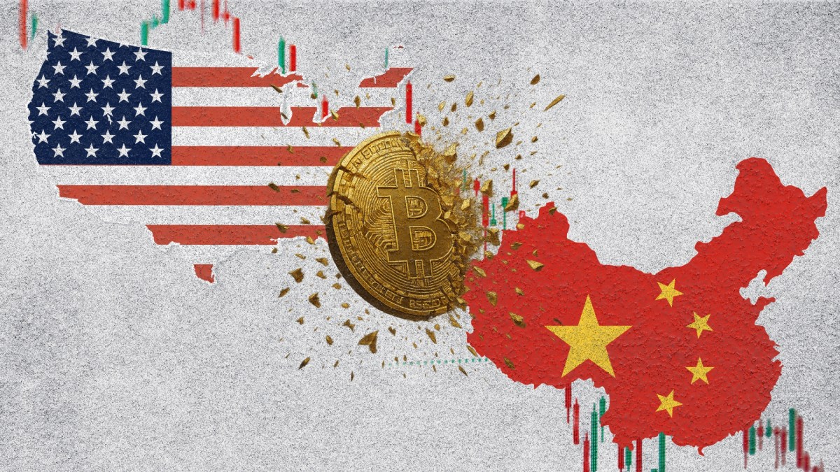 Bitcoin Chine / États-Unis // Source : Montage Numerama