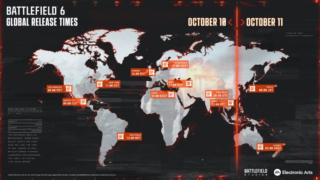 calendrier BF6