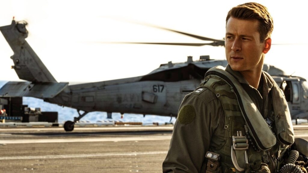 Glen Powell dans Top Gun: Maverick // Source : Paramount Pictures