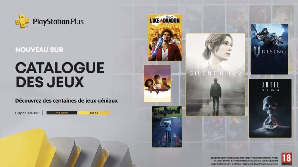 PlayStation Plus Extra en octobre 2025 // Source : Sony