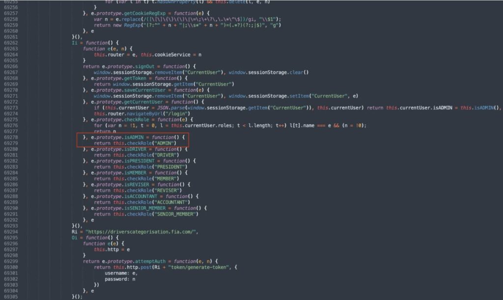 Capture du code JavaScript // Source : Blog Ian Carrol Capture du code JavaScript // Source : Blog Ian Carrol