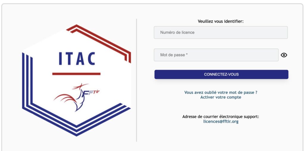 Portail d'enregistrement de l'ITAC // Source : Capture Numerama Portail d'enregistrement de l'ITAC // Source : Capture Numerama