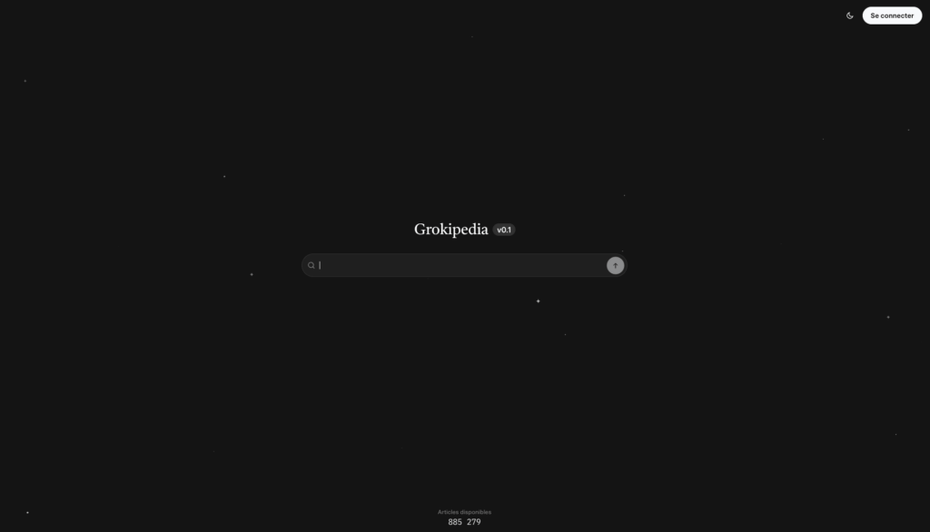 La version 0.1 de Grokipedia.  // Source : Grokipedia / xAI La version 0.1 de Grokipedia.  // Source : Grokipedia / xAI