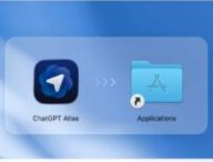 ChatGPT Atlas sur Mac. // Source : Numerama