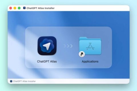 ChatGPT Atlas sur Mac. // Source : Numerama