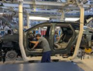 Production du Citroën C5 Aircross à l'usine de Rennes // Source : Raphaelle Baut pour Numerama