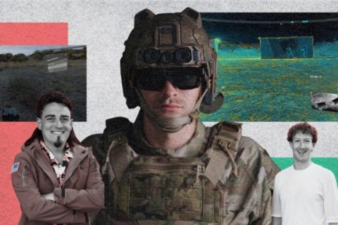 Soldats augmentés Anduril Industries // Source : Montage Numerama
