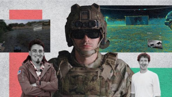 Soldats augmentés Anduril Industries // Source : Montage Numerama