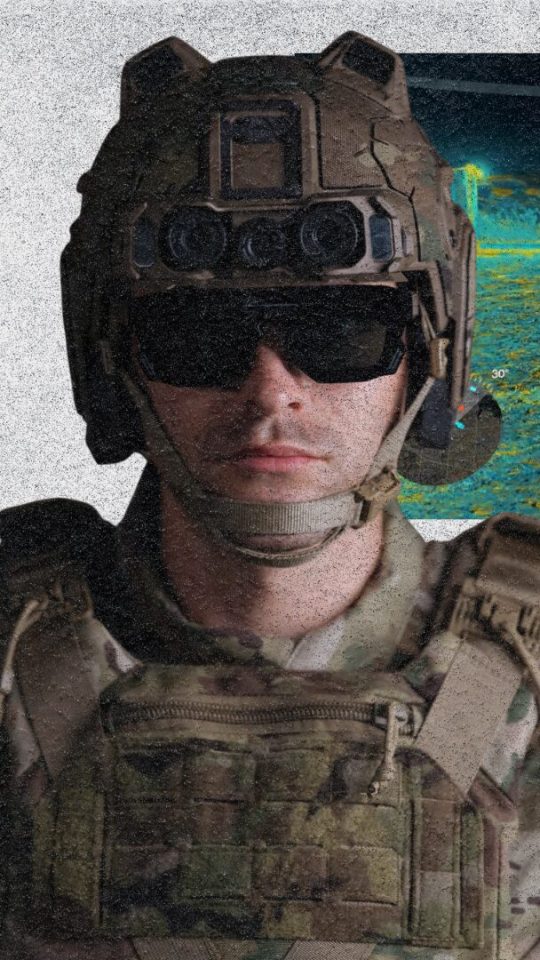 Soldats augmentés Anduril Industries // Source : Montage Numerama
