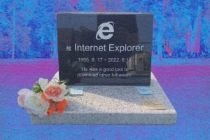 Internet Explorer vivait encore // Source : Montage Numerama
