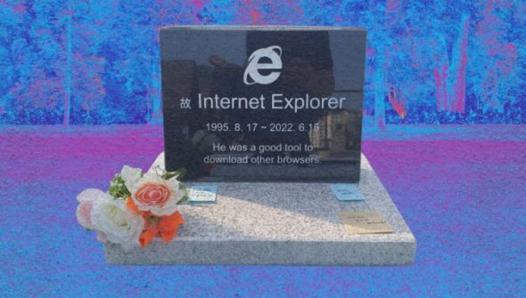 Internet Explorer vivait encore // Source : Montage Numerama