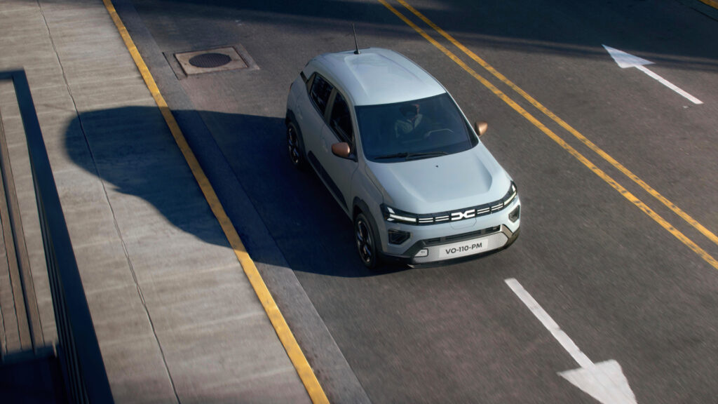 Nouveau coloris de la Dacia Spring 2025 // Source : Dacia 