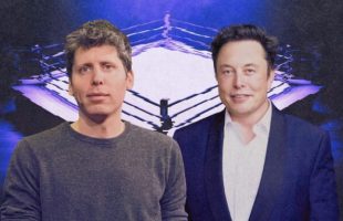 Sam Altman et Elon Musk.  // Source : Numerama