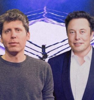 Sam Altman et Elon Musk.  // Source : Numerama