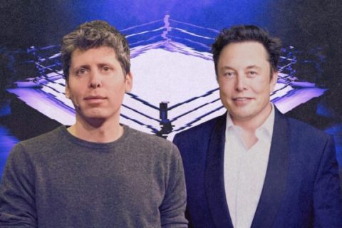 Sam Altman et Elon Musk.  // Source : Numerama