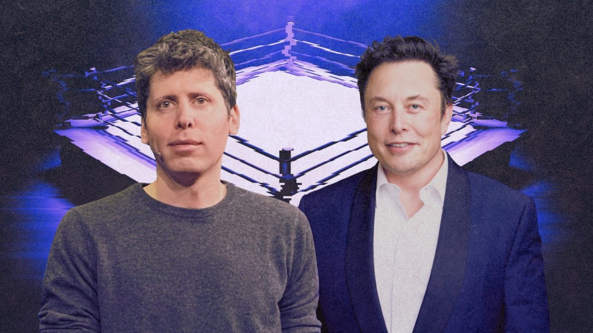 Sam Altman et Elon Musk.  // Source : Numerama