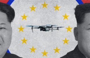 fabriquants drones européens hackers nords coréens // Source : Montage numerama // Source : Montage Numerama avec Canva