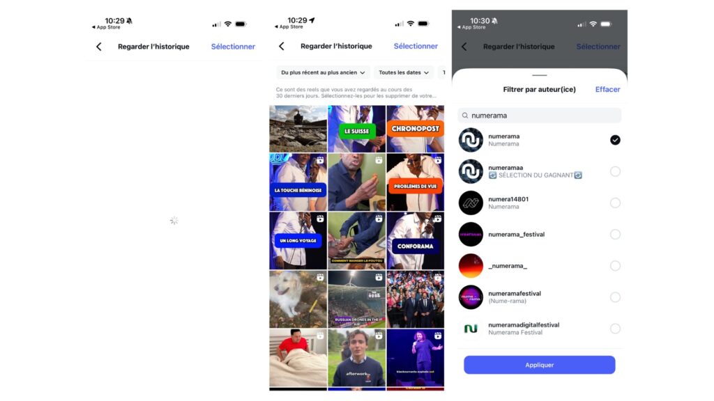 La nouvelle fonction historique sur Instagram // Source : Montage Numerama La nouvelle fonction historique sur Instagram // Source : Montage Numerama