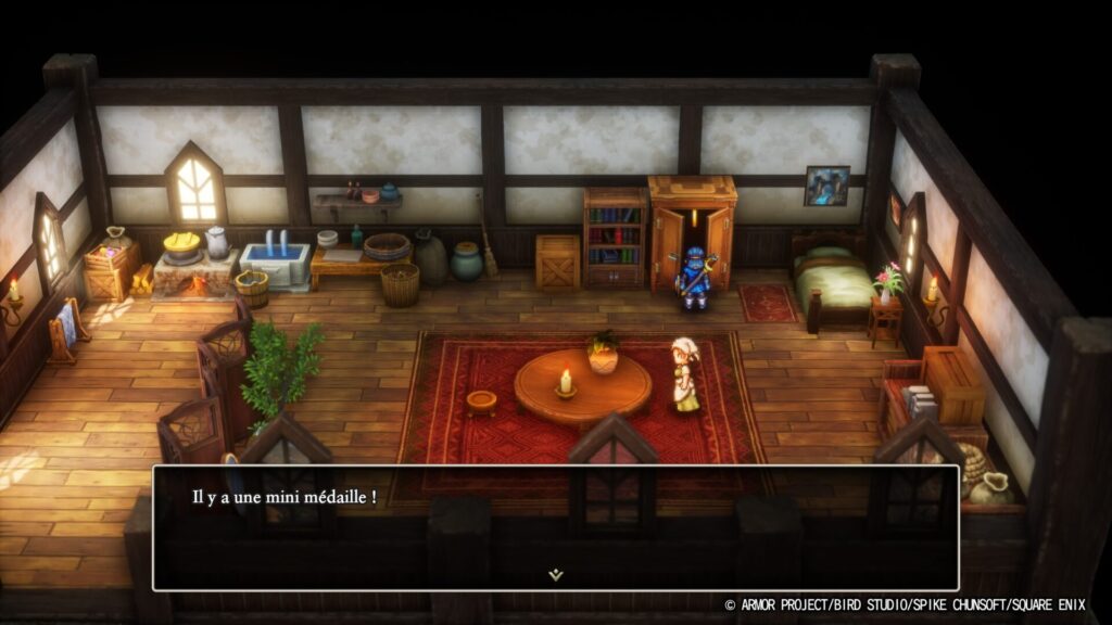 Pour le bien être du royaume, le vol est autorisé. Vous pourriez trouver du bon équipements dans les placards des villageois. // Source : Square-Enix Pour le bien être du royaume, le vol est autorisé. Vous pourriez trouver du bon équipements dans les placards des villageois. // Source : Square-Enix