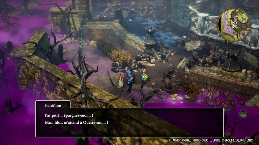 Malgré le minimalisme, certaines scènes sont tragiques. // Source : Square-Enix Malgré le minimalisme, certaines scènes sont tragiques. // Source : Square-Enix