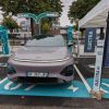 Nouvelles bornes 600 Kw du réseau Electra testé avec Xpeng // Source : Raphaelle Baut pour Numerama