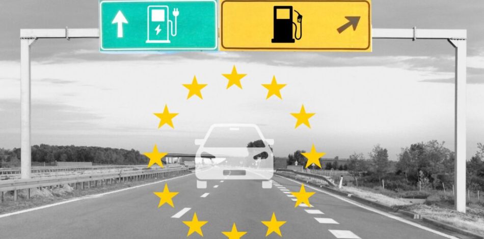 Objectif européen 2035 pour la filière automobile // Source : Raphaelle Baut  Objectif européen 2035 pour la filière automobile // Source : Raphaelle Baut