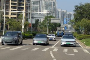 Un parc automobile qui s'électrifie vite en Chine (Hangzhou Bay) // Source : Raphaelle Baut pour Numerama Un parc automobile qui s'électrifie vite en Chine (Hangzhou Bay) // Source : Raphaelle Baut pour Numerama