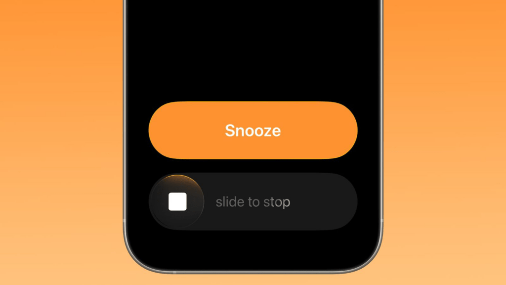 Pour interrompre un réveil, il va falloir glisser dans iOS 26.1