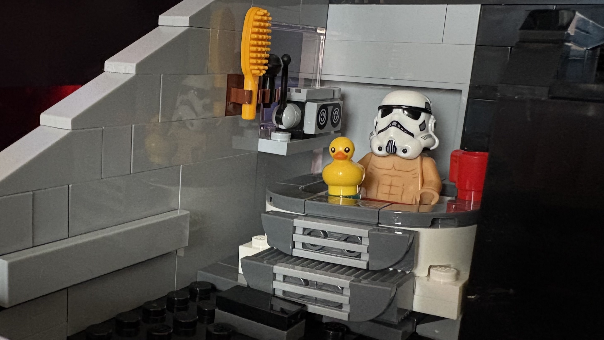 Un Stormtrooper en maillot de bain (oui)