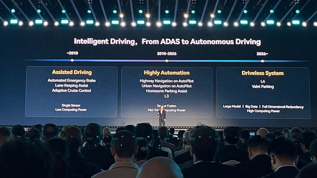 Le groupe Chery promet une conduite autonome de niveau 4 dès 2026. // Source : Robin San Vicente pour Numerama Le groupe Chery promet une conduite autonome de niveau 4 dès 2026. // Source : Robin San Vicente pour Numerama