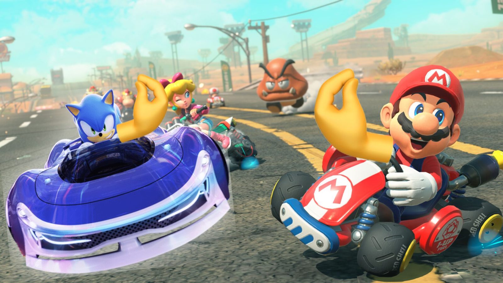 Avec Sonic Racing: CrossWorlds, Sega en profite pour mettre un petit tacle Ã  Mario Kart