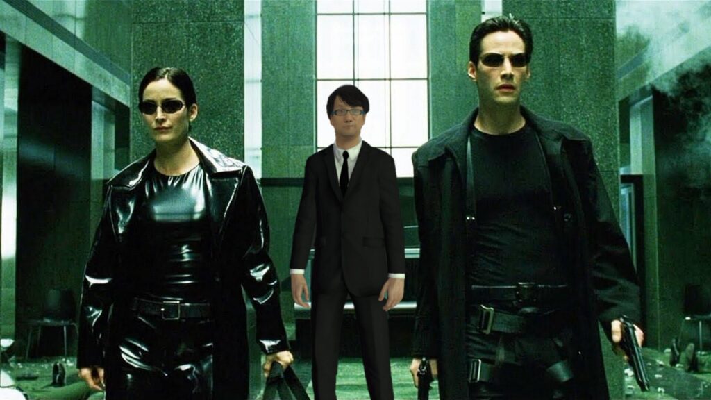 Matrix et Hideo Kojima // Source : Montage Numerama Matrix et Hideo Kojima // Source : Montage Numerama