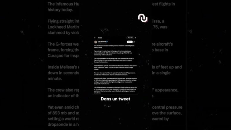 Cet avion a traversé des vents à 400 km/h !