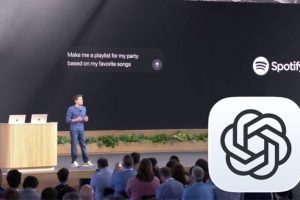 Sam Altman durant l'OpenAI Dev Day. // Source : Numerama