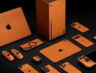 Des produits avec des skins oranges. // Source : Dbrand