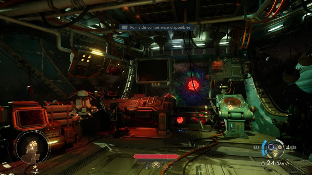 Le cockpit de votre vaisseau l'Incognito, le hub central de The Outer Worlds // Source : Obsidian Entairtenment Le cockpit de votre vaisseau l'Incognito, le hub central de The Outer Worlds // Source : Obsidian Entairtenment